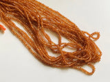 3.5mm Fanta Garnet Faceted Rondelle Beads, Natural Orange Garnet Beads, Fanta