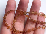 5-6mm Dark Yellow Tourmaline Beads, Natural Yellow Tourmaline Kite Shape Beads