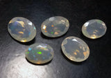 7.5x10mm-9x11mm App Ethiopian Opal Oval Shape Cut Stone, 5 Pcs Natural