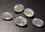 7.5x10mm-9x11mm App Ethiopian Opal Oval Shape Cut Stone, 5 Pcs Natural