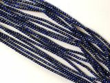 3.5mm Lapis Lazuli Faceted Rondelle Bead, Natural Lapis Lazuli Tiny Bead, 13 In