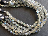 6 mm Labradorite Faceted Onion Beads, Natural Fire Labradorite Onion Beads