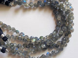 6 mm Labradorite Faceted Onion Beads, Natural Fire Labradorite Onion Beads