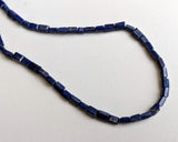 4x6 mm Lapis Lazuli Chewing Gum Cut Beads, Natural Lapis Lazuli Rectangle Cut