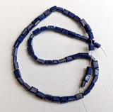 4x6 mm Lapis Lazuli Chewing Gum Cut Beads, Natural Lapis Lazuli Rectangle Cut