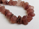 11-14 mm Raw Strawberry Quartz Stones, Natural Loose Raw Gemstone, Strawberry