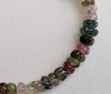 3.8-5.5mm Multi Tourmaline Pumpkin Bead Natural Faceted Pumpkin Bead Tourmaline