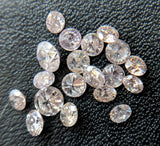 2.2-3mm Pink Round Brilliant Cut Melee SolitaireDiamond For Jewelry (1Pc To 2Pc)