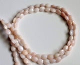 5x6mm-6x8mm Pink Opal Beads,Natural Pink Opal Oval Beads, 46 Pcs Pink Opal