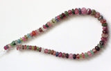 4.5-5mm Multi Tourmaline Pumpkin Bead, Natural Faceted Pumpkin Bead, Tourmaline