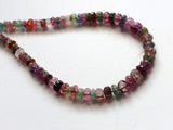 4.5-5mm Multi Tourmaline Pumpkin Bead, Natural Faceted Pumpkin Bead, Tourmaline