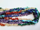 5-7 mm Seven Chakra Chips, Natural Healing Seven Multi Chakra Bead, Body Chakra
