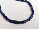 4x6 mm Lapis Lazuli Chewing Gum Cut Beads, Natural Lapis Lazuli Rectangle Cut