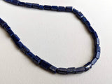 4x6 mm Lapis Lazuli Chewing Gum Cut Beads, Natural Lapis Lazuli Rectangle Cut