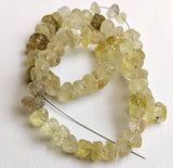 7-10 mm Raw Lemon Quartz Stones, Natural Loose Raw Gemstone, Lemon Quartz