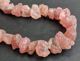 11-14 mm Raw Strawberry Quartz Stones, Natural Loose Raw Gemstone, Strawberry