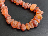 10-12 mm Raw Carnelian Stones, Natural Loose Raw Gemstone, Carnelian Rough Beads