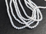 2.5mm Rainbow Moonstone Faceted Round Beads, Natural Rainbow Moonstone Faceted