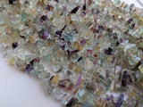 5-10 mm Fluorite Chips, Rainbow Fluorite Beads, Natural Fluorite Chips, Multi