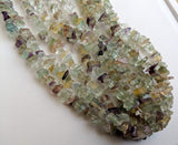 5-10 mm Fluorite Chips, Rainbow Fluorite Beads, Natural Fluorite Chips, Multi