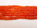 6-7 mm Carnelian Faceted Tyre Beads, Natural Carnelian Faceted Spacer Beads