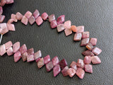 9-11mm Rare Pink Tourmaline Fancy Kite Shape Bead, Natural Pink Tourmaline Rough