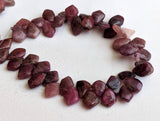 9-13mm Rare Pink Tourmaline Plain Fancy Shield Bead Natural Pink Tourmaline