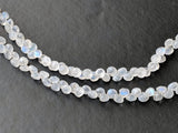 4-5 mm Rainbow Moonstone Faceted Onion Beads, Natural Moonstone Onion Beads