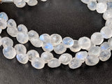 4-5 mm Rainbow Moonstone Faceted Onion Beads, Natural Moonstone Onion Beads