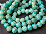 6-7mm Russian Amazonite Faceted Bead, Natural Russian Amazonite Faceted Round