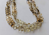 4x6 mm Beer Quartz Faceted Pear Briolettes, Natural Beer Quartz Pear Beads, Beer