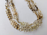 4x6 mm Beer Quartz Faceted Pear Briolettes, Natural Beer Quartz Pear Beads, Beer