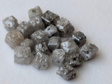2.5-3mm Grey Rough Drilled Diamond Cube For Jewelry (5Pcs To 10Pcs)