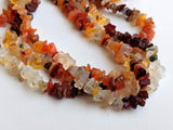 5-8 mm Mexican Fire Opal Chips, Natural Fire Opal Beads, Fire Opal Chip Strands