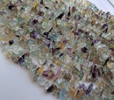 5-10 mm Fluorite Chips, Rainbow Fluorite Beads, Natural Fluorite Chips, Multi