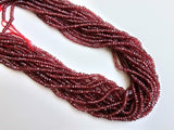 3.5-4mm Rhodolite Garnet Faceted Rondelle Bead Pink Garnet Stone Garnet Faceted