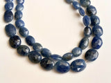 5x6mm - 6x9mm Blue Sapphire Faceted Oval Beads, Natural Sapphire Oval Tumbles