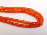 6-7 mm Carnelian Faceted Tyre Beads, Natural Carnelian Faceted Spacer Beads