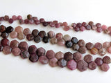 10-13mm Rare Pink Tourmaline Plain Hexagon Shape Beads, Natural Pink Tourmaline