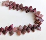 9-11mm Rare Pink Tourmaline Fancy Kite Shape Bead, Natural Pink Tourmaline Rough