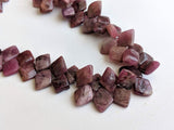 9-11mm Rare Pink Tourmaline Fancy Kite Shape Bead, Natural Pink Tourmaline Rough