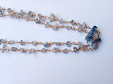 5-7 mm Labradorite Chip Bead 925 Silver Gold Plated Wire Wrapped Rosary Style