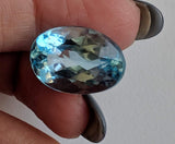 13.5x19.5mm Blue Topaz Pear Cut Stone, Natural Blue Topaz Full Pear Cut Stone