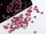 2-3mm Pink Tourmaline Plain Round Cabochons, Pink Tourmaline Flat Back Cabochons