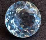 14mm Blue Topaz Round Cut Stone, Natural Blue Topaz Brilliant Cut Stone