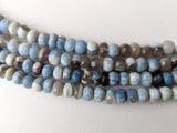 14 Inch Boulder Opal Faceted Rondelle Beads, 6.5-7mm Natural Boulder Opal