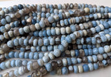 14 Inch Boulder Opal Faceted Rondelle Beads, 6.5-7mm Natural Boulder Opal