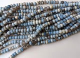 14 Inch Boulder Opal Faceted Rondelle Beads, 6.5-7mm Natural Boulder Opal