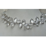 11x7 mm Crystal Quartz Faceted Puff Marquise Beads, Crystal Quartz Faceted Beads