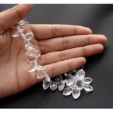 11x7 mm Crystal Quartz Faceted Puff Marquise Beads, Crystal Quartz Faceted Beads